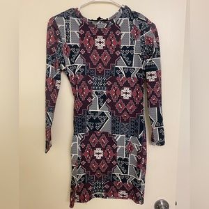 Top shop print dress